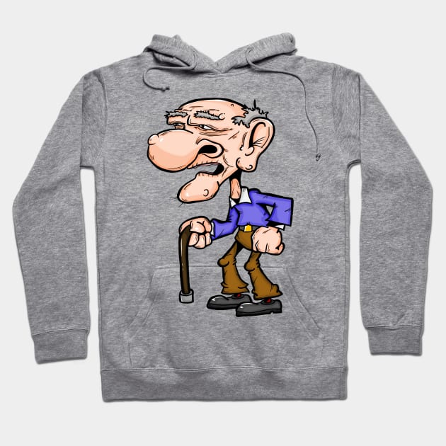 Old Man Hoodie by Shimmus